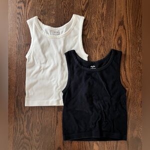ELODIE Black and White Tank Tops